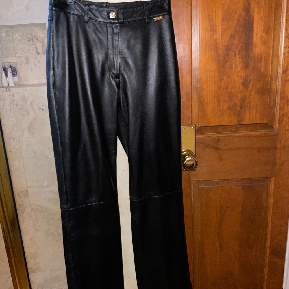 Woman’s leather pants